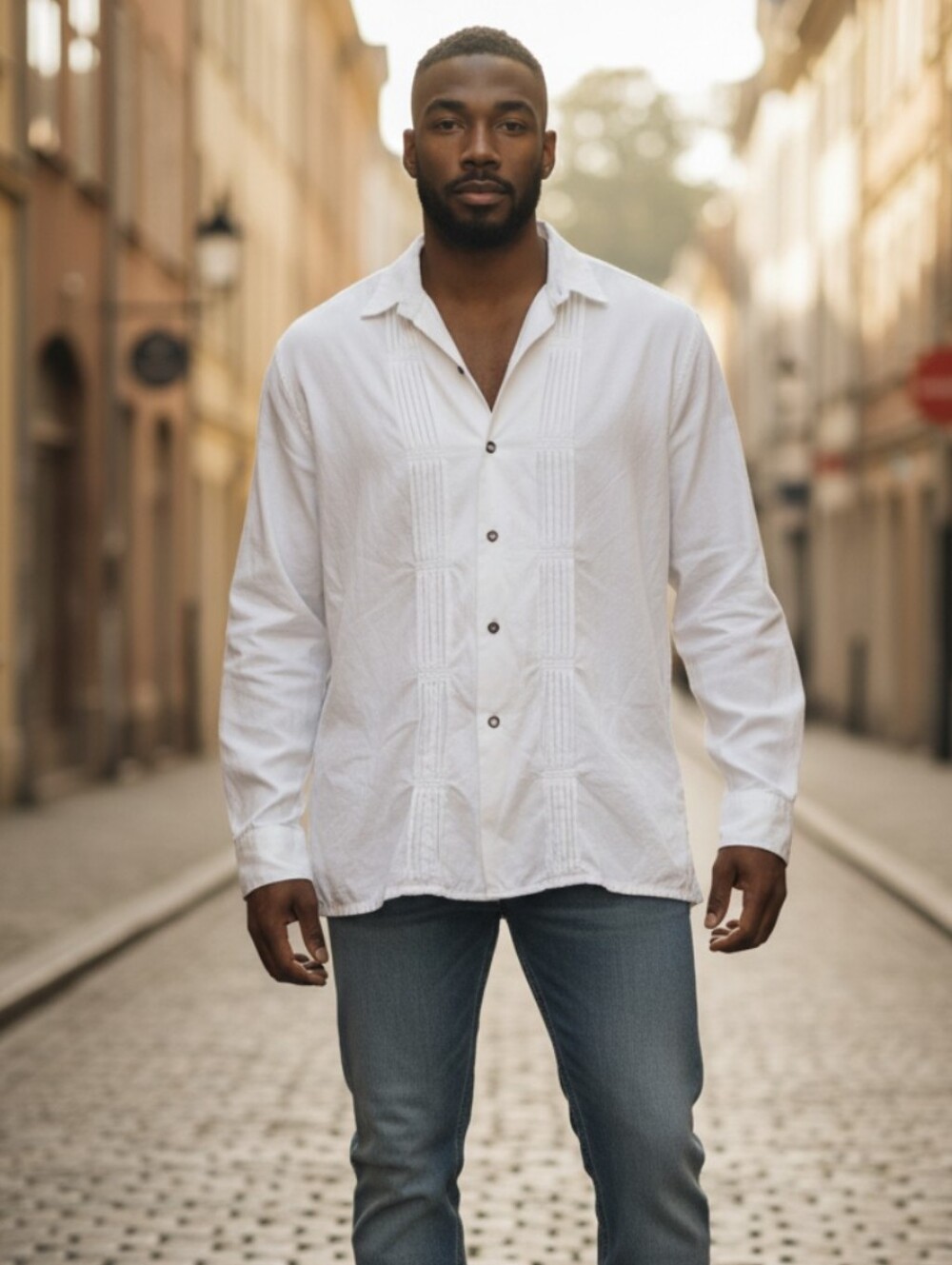 Vintage Equipment Shirt M White 100% Cotton Button Front Utility Workwear